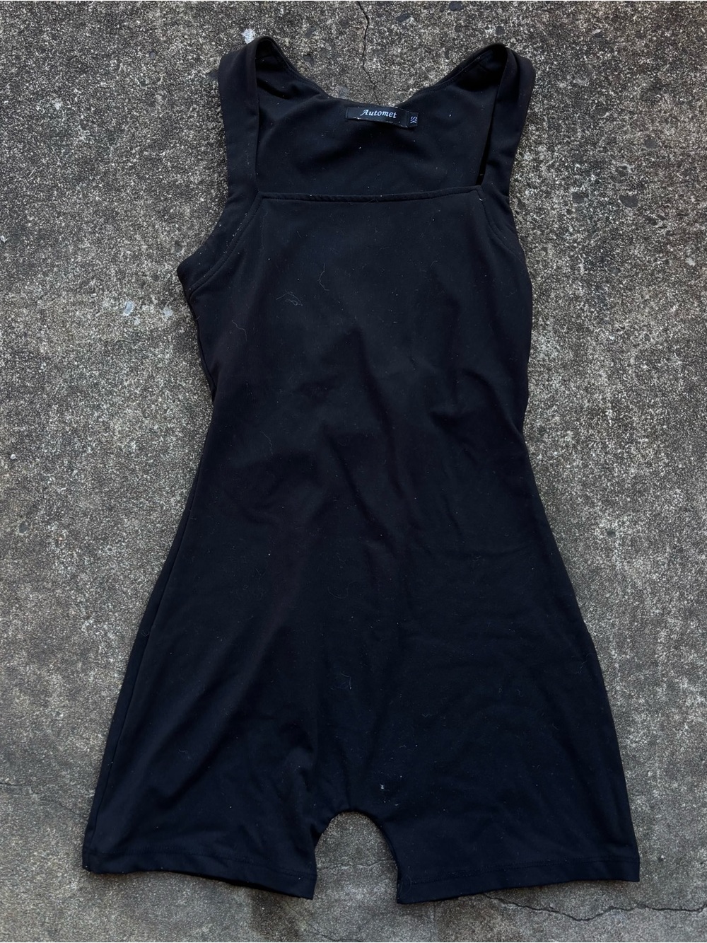 Adult Black Sleeveless Romper Jumpsuit - Classic Fit